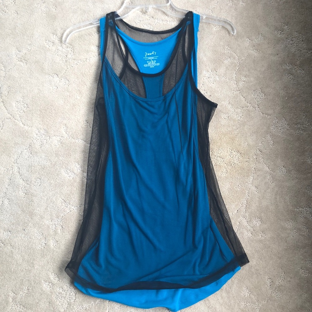 Racerback Tank/Sheer Overlay (Separate Pieces)